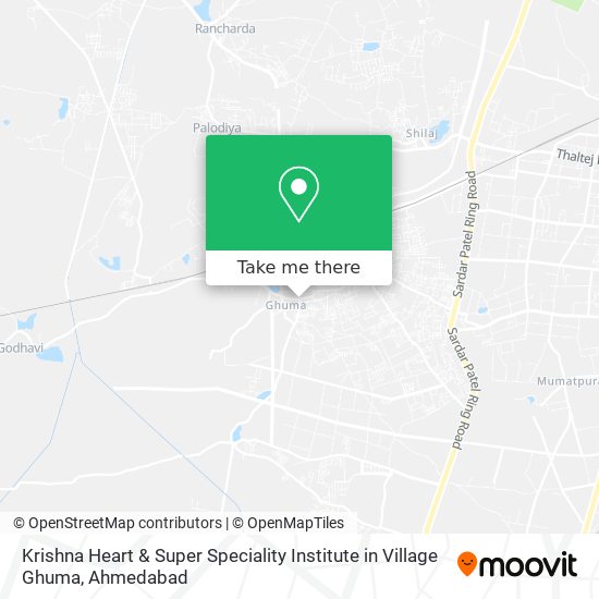Krishna Heart & Super Speciality Institute in Village Ghuma map