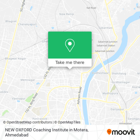 NEW OXFORD Coaching Institute in Motera map