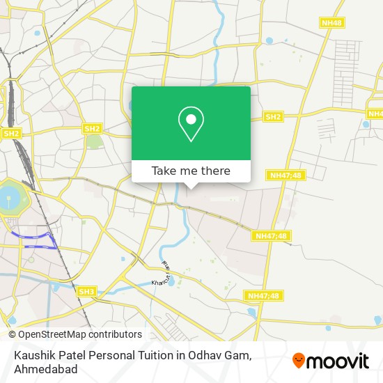 Kaushik Patel Personal Tuition in Odhav Gam map