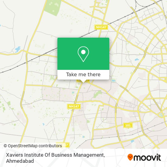 Xaviers Institute Of Business Management map