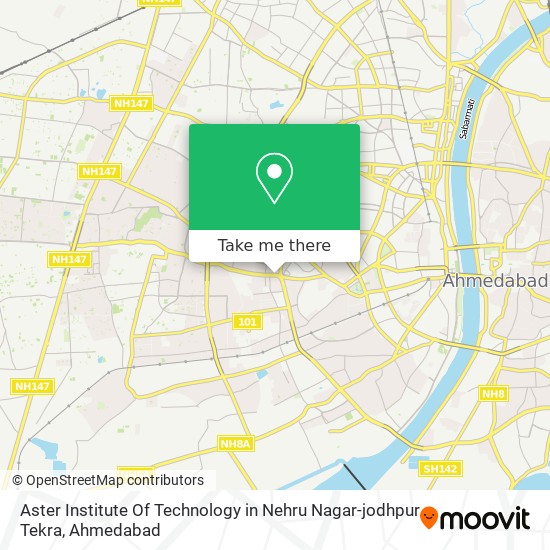 Aster Institute Of Technology in Nehru Nagar-jodhpur Tekra map