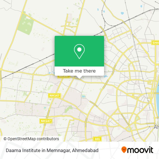 Daama Institute in Memnagar map