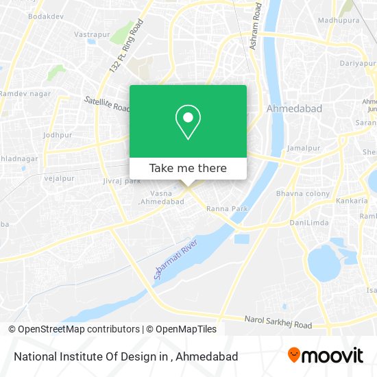 National Institute Of Design in map