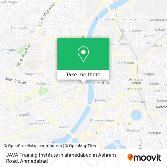 JAVA Training Institute in ahmedabad in Ashram Road map