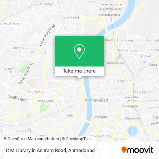 C M Library in Ashram Road map