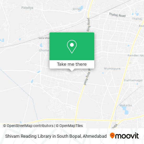 Shivam Reading Library in South Bopal map