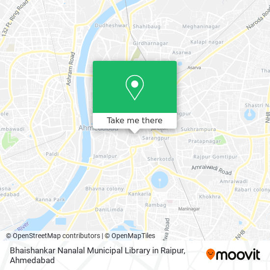 Bhaishankar Nanalal Municipal Library in Raipur map