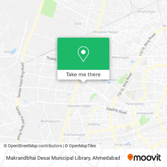 Makrandbhai Desai Municipal Library map