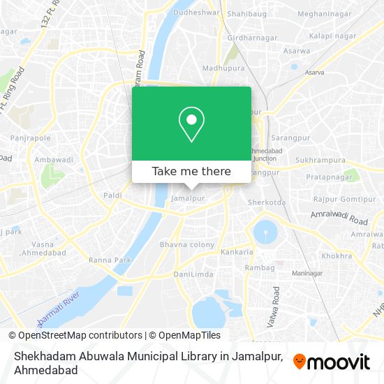 Shekhadam Abuwala Municipal Library in Jamalpur map