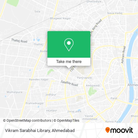 Vikram Sarabhai Library map