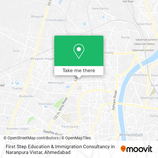 First Step Education & Immigration Consultancy in Naranpura Vistar map