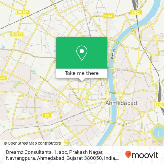 Dreamz Consultants, 1, abc, Prakash Nagar, Navrangpura, Ahmedabad, Gujarat 380050, India map