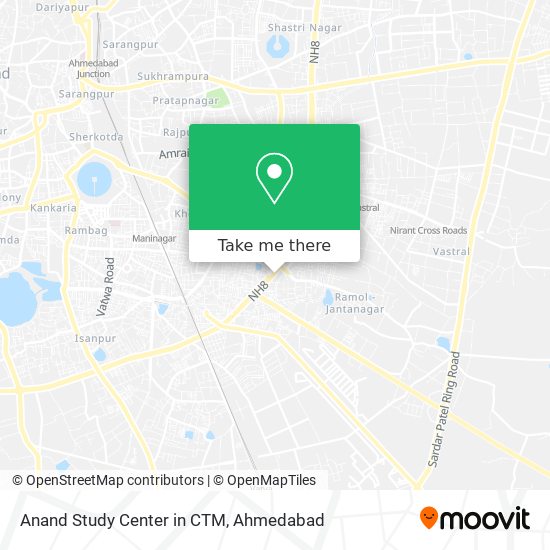 Anand Study Center in CTM map
