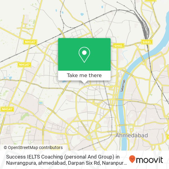 Success IELTS Coaching (personal And Group) in Navrangpura, ahmedabad, Darpan Six Rd, Naranpura, Ah map