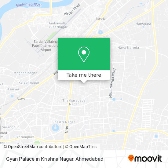 Gyan Palace in Krishna Nagar map