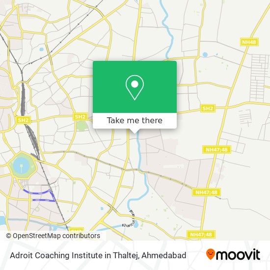 Adroit Coaching Institute in Thaltej map