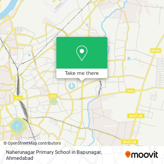Naherunagar Primary School in Bapunagar map