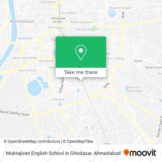 Muktajivan English School in Ghodasar map