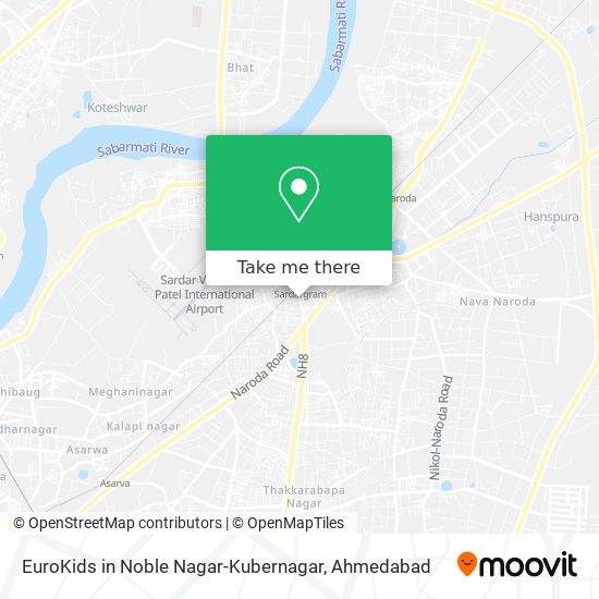 EuroKids in Noble Nagar-Kubernagar map