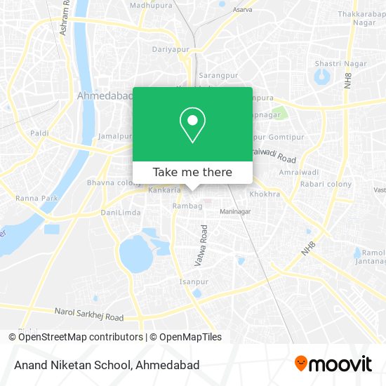 Anand Niketan School map