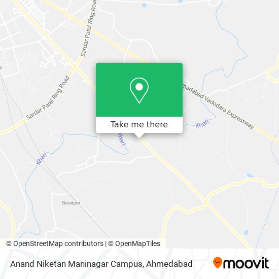 Anand Niketan Maninagar Campus map