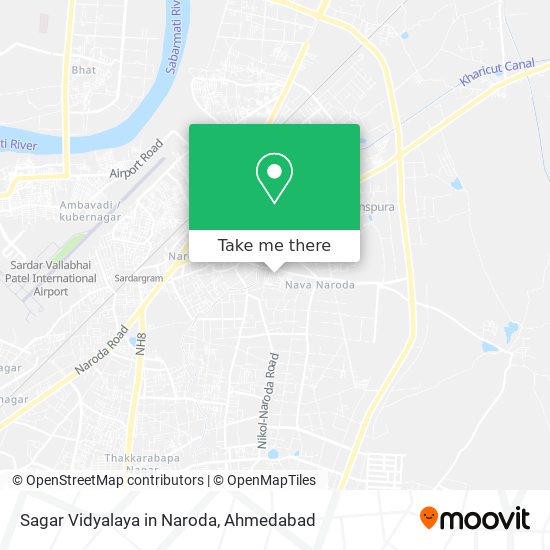Sagar Vidyalaya in Naroda map