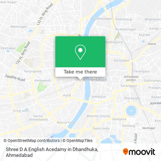 Shree D A English Acedamy in Dhandhuka map