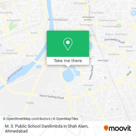 M. S. Public School Danilimbda in Shah Alam map