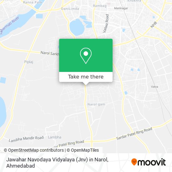 Jawahar Navodaya Vidyalaya (Jnv) in Narol map
