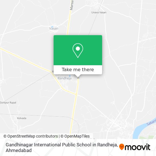 Gandhinagar International Public School in Randheja map