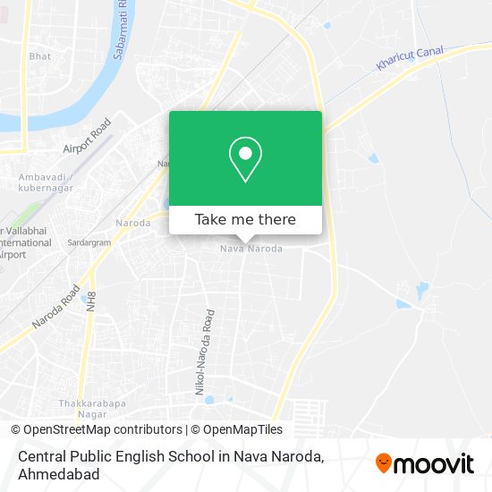 Central Public English School in Nava Naroda map