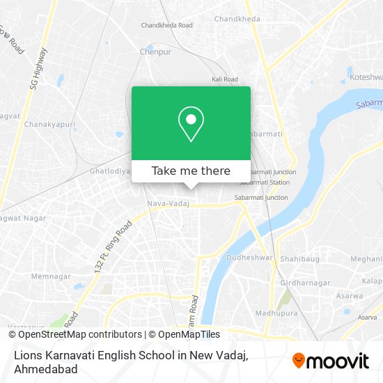 Lions Karnavati English School in New Vadaj map