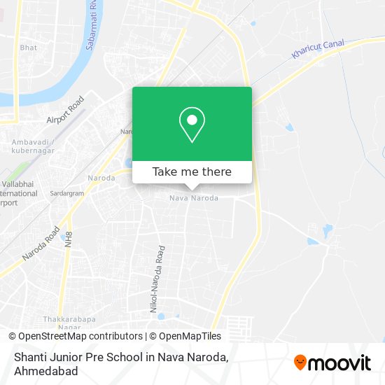 Shanti Junior Pre School in Nava Naroda map