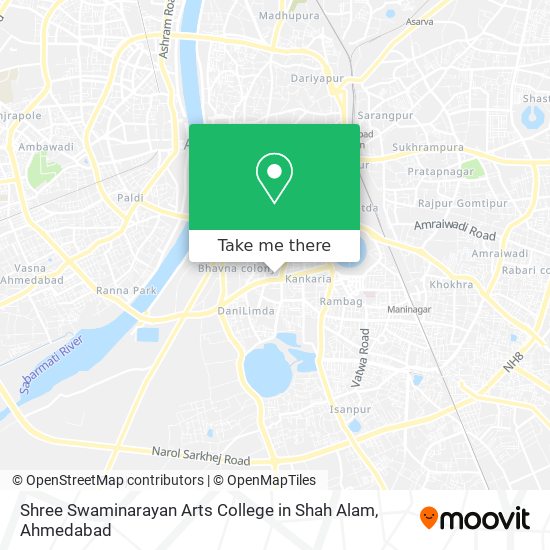 Shree Swaminarayan Arts College in Shah Alam map