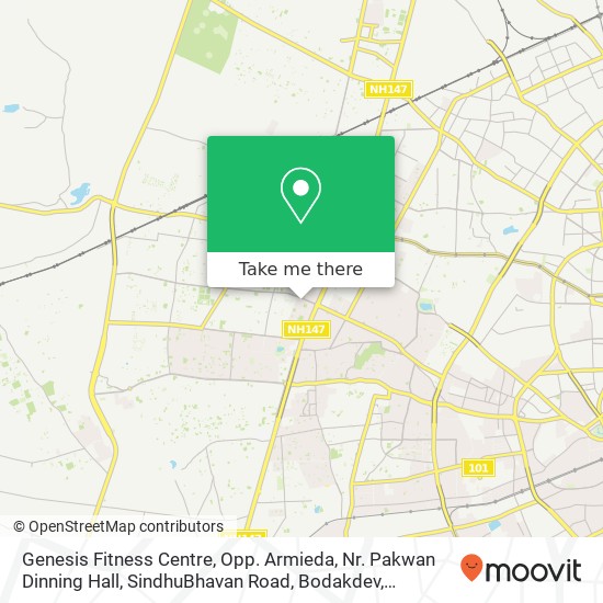 Genesis Fitness Centre, Opp. Armieda, Nr. Pakwan Dinning Hall, SindhuBhavan Road, Bodakdev, Ahmedab map
