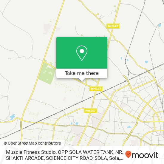 Muscle Fitness Studio, OPP SOLA WATER TANK, NR. SHAKTI ARCADE, SCIENCE CITY ROAD, SOLA, Sola, Ahmed map