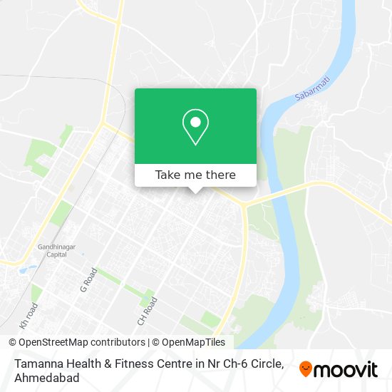 Tamanna Health & Fitness Centre in Nr Ch-6 Circle map