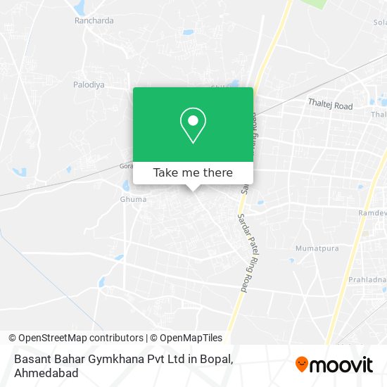 Basant Bahar Gymkhana Pvt Ltd in Bopal map