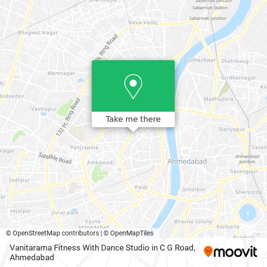 Vanitarama Fitness With Dance Studio in C G Road map