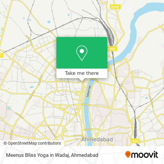 Meenus Bliss Yoga in Wadaj map