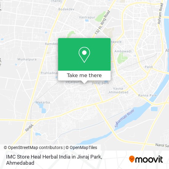 IMC Store Heal Herbal India in Jivraj Park map