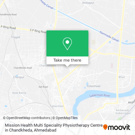 Mission Health Multi Speciality Physiotherapy Centre in Chandkheda map