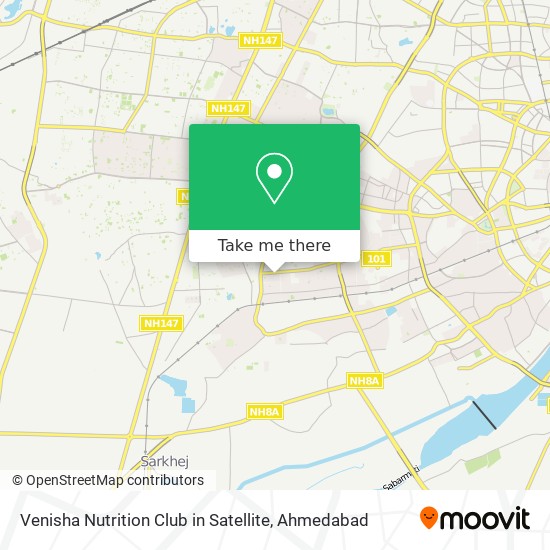 Venisha Nutrition Club in Satellite map