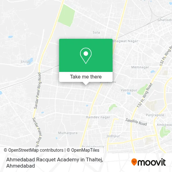 Ahmedabad Racquet Academy in Thaltej map