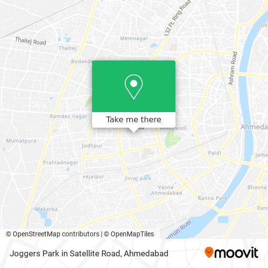 Joggers Park in Satellite Road map