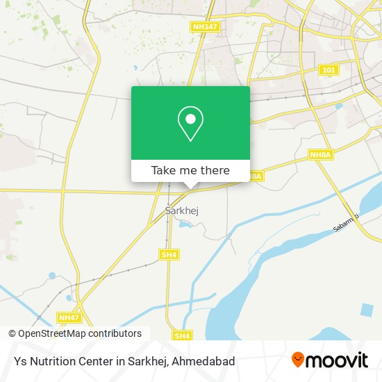 Ys Nutrition Center in Sarkhej map