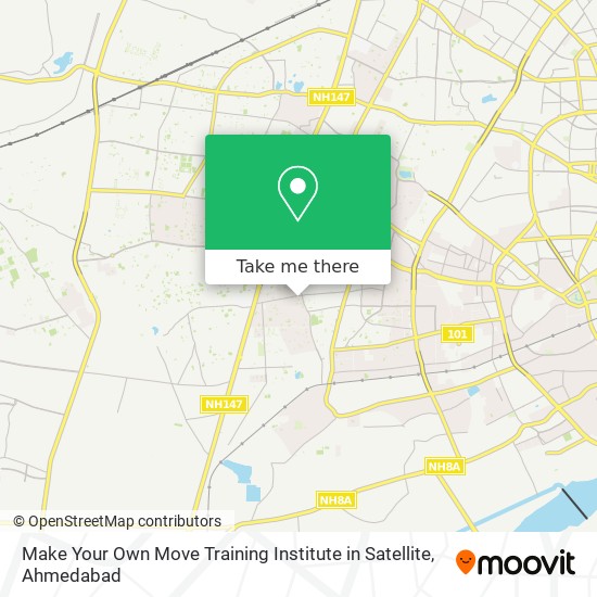Make Your Own Move Training Institute in Satellite map