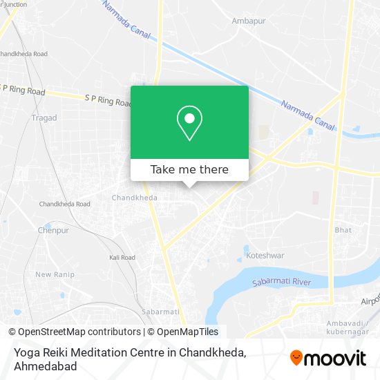 Yoga Reiki Meditation Centre in Chandkheda map