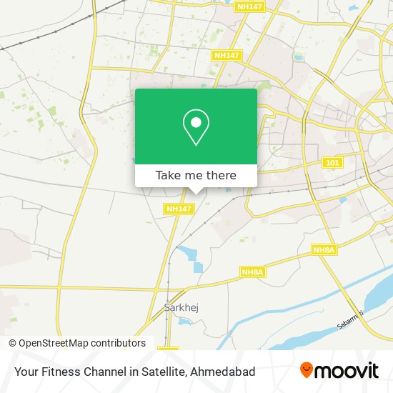 Your Fitness Channel in Satellite map