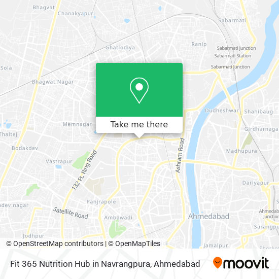 Fit 365 Nutrition Hub in Navrangpura map